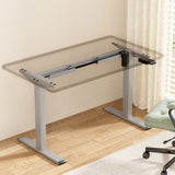 NNEDSZ Artiss Electric Standing Desk Frame Only Height Adjustable 70KG Load Grey
