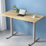 NNEDSZ Artiss Standing Desk Motorised 120CM White Oak