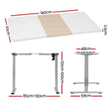 NNEDSZ Artiss Standing Desk Electric Sit Stand Desks 140CM