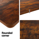 NNEDSZ Artiss Standing Desk Motorised 120CM Rustic Brown