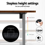 NNEDSZ Artiss Standing Desk Motorised 140CM Rustic Brown