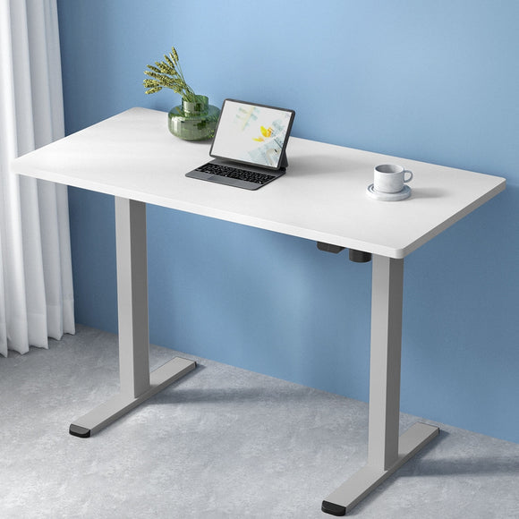 NNEDSZ Artiss Standing Desk Motorised 120CM White