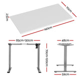 NNEDSZ Artiss Standing Desk Motorised 140CM White