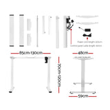 NNEDSZ Artiss Standing Desk Motorised Sit Stand Desks Black 120CM