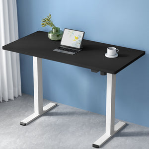 NNEDSZ Artiss Standing Desk Motorised Sit Stand Desks Black 120CM