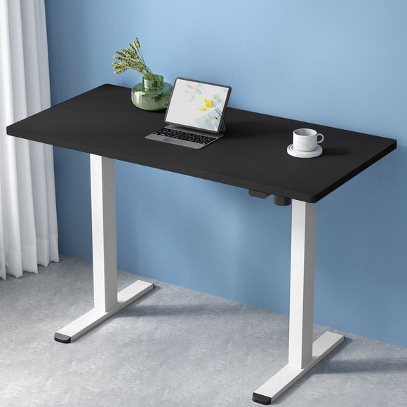 NNEDSZ Artiss Standing Desk Motorised Sit Stand Desks Black 120CM