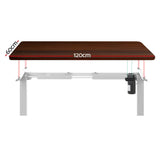 NNEDSZ Artiss Standing Desk Motorised Sit Stand Desks Walnut 120CM