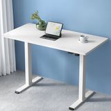 NNEDSZ Artiss Standing Desk Motorised Sit Stand Desks White 120CM