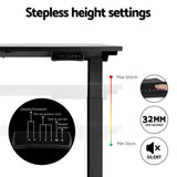 NNEDSZ Artiss Standing Desk Motorised Dual Motor Black 140CM