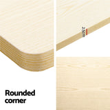 NNEDSZ Artiss Standing Desk Motorised Dual Motor White Oak 140CM