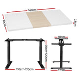 NNEDSZ Standing Desk Motorised Electric Dual Motor 140cm
