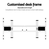 NNEDSZ Artiss Standing Desk Frame Only Dual Motor Motorised White