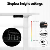NNEDSZ Artiss Electric Standing Desk Dual Motor Office Table With Shelf Drawer120CM
