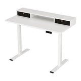 NNEDSZ Artiss Electric Standing Desk Dual Motor Office Table With Shelf Drawer120CM