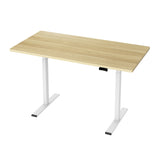 NNEDSZ Artiss Standing Desk Motorised Dual Motor 140CM White Oak