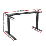 NNEDSZ Artiss Standing Desk Frame Only L-shape Motorised