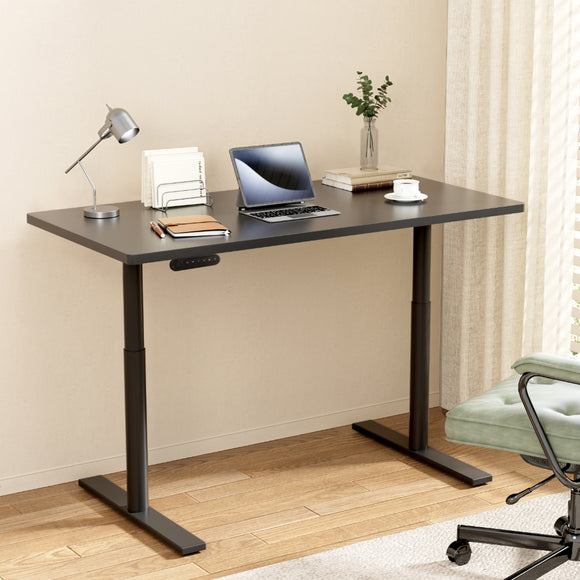 NNEDSZ Artiss Standing Desk Motorised Electric Dual Motor Black 120CM