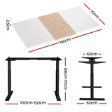 NNEDSZ Artiss Standing Desk Motorised Electric Dual Motor 140CM