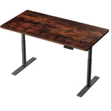 NNEDSZ Artiss Standing Desk Motorised Electric Dual Motor Rustic Brown 140CM