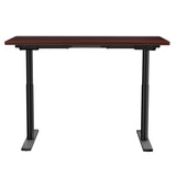 NNEDSZ Artiss Standing Desk Motorised Electric Dual Motor Walnut 120CM