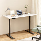 NNEDSZ Artiss Standing Desk Motorised Electric Dual Motor White 140CM