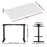 NNEDSZ Artiss Standing Desk Motorised Electric Dual Motor White 140CM