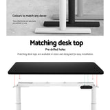 NNEDSZ Standing Desk Sit Stand Motorised Adjustable Frame Only Dual Motor White