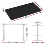 NNEDSZ Artiss Electric Standing Desk Sit Stand Desks Motorised Dual Motor 120CM Black