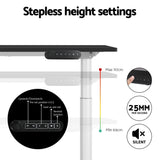 NNEDSZ Artiss Standing Desk Motorised Electric Dual Motor 140CM Black