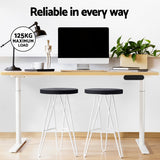 NNEDSZ Artiss Standing Desk Motorised Electric Dual Motor 120CM White Oak