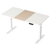 NNEDSZ Artiss Standing Desk Motorised Electric Dual Motor 140CM White Pine