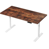 NNEDSZ Artiss Standing Desk Motorised Electric Dual Motor 140CM Rustic Brown