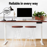 NNEDSZ Artiss Standing Desk Motorised Electric Dual Motor 140CM Walnut