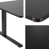NNEDSZ Artiss Standing Desks L-shape Motorised 160CM Black