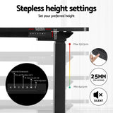 NNEDSZ Artiss Standing Desks L-shape Motorised 160CM Black