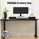 NNEDSZ Artiss Standing Desks L-shape Motorised 160CM Black