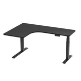 NNEDSZ Artiss Standing Desks L-shape Motorised 160CM Black