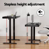 NNEDSZ Artiss Standing Desk Motorised Electric Motor Drawer 120CM Black