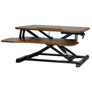 NNEDSZ Standing Desk Riser Height Adjustable Rustic Brown 80CM
