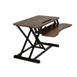 NNEDSZ Standing Desk Riser Height Adjustable Rustic Brown 80CM