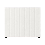 NNEED Bed Frame Headboard King Single White Boucle