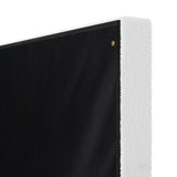 NNEED Bed Frame Headboard King Single White Boucle