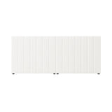 NNEED Bed Frame Headboard Double Queen King White Boucle