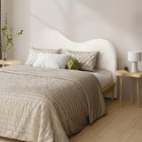 NNEED Bed Head King Size Headboard Boucle Fabric White
