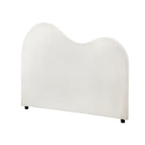 NNEED Bed Head King Size Headboard Boucle Fabric White