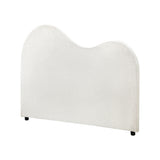 NNEED Bed Head Single Size Headboard Boucle Fabric White