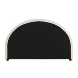 NNEED Bed Head Double Size Headboard Fabric Beige
