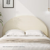 NNEED Bed Head Double Size Headboard Fabric Beige