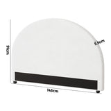NNEED Bed Head Double Size Headboard Boucle White