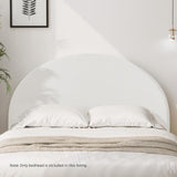 NNEED Bed Head Double Size Headboard Boucle White